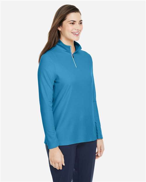 Women's Fusion ChromaSoft™ Pique Quarter-Zip Pullover - Image 11