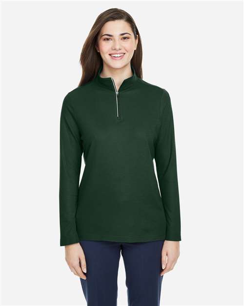 Women's Fusion ChromaSoft™ Pique Quarter-Zip Pullover - Image 16