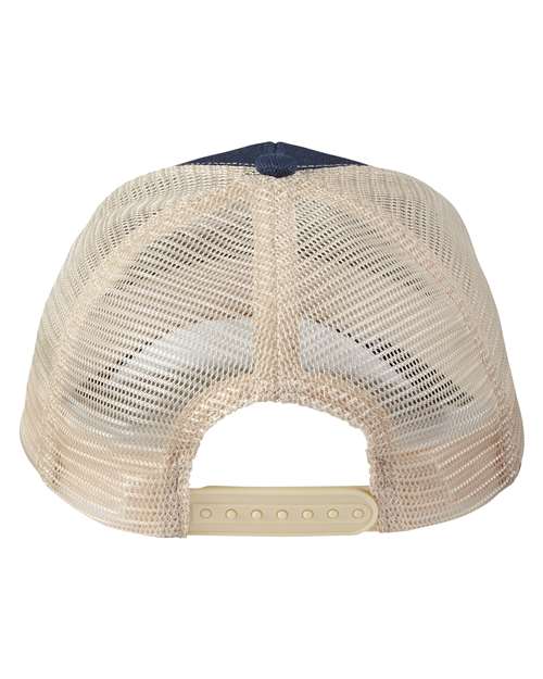 Hemp Blend Trucker Cap - Navy/ Oyster - Image 2