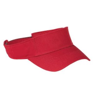 Chino Twill Visor - Red