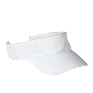 Chino Twill Visor - White