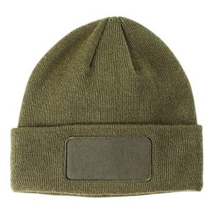 Patch Beanie - Olive