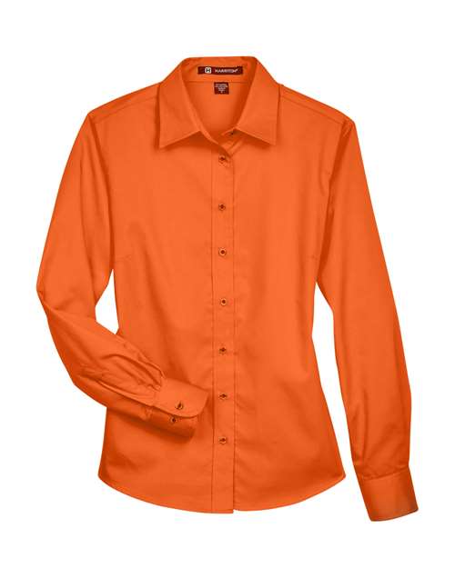 Women's Easy Blend™ Long Sleeve Twill Dress Shirt with Stain-Release - Image 6