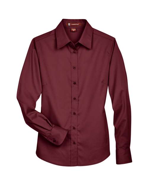 Women's Easy Blend™ Long Sleeve Twill Dress Shirt with Stain-Release - Image 22