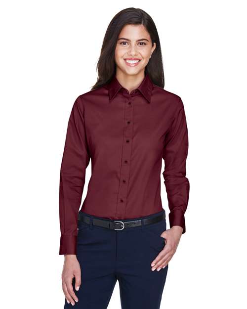 Women's Easy Blend™ Long Sleeve Twill Dress Shirt with Stain-Release - Image 19
