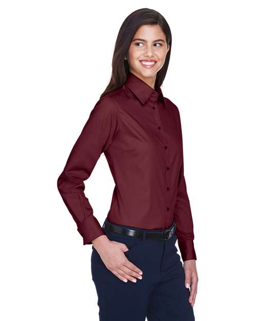 Women's Easy Blend™ Long Sleeve Twill Dress Shirt with Stain-Release - Image 25