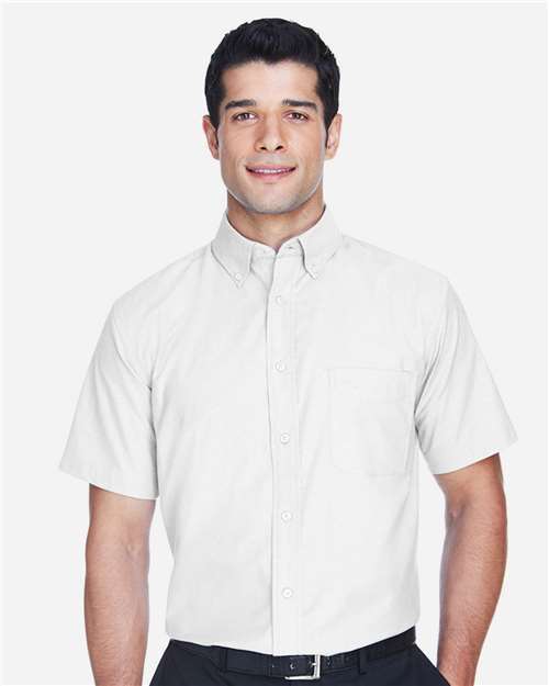 Men's Oxford Short Sleeve with Stain-Release - Image 3