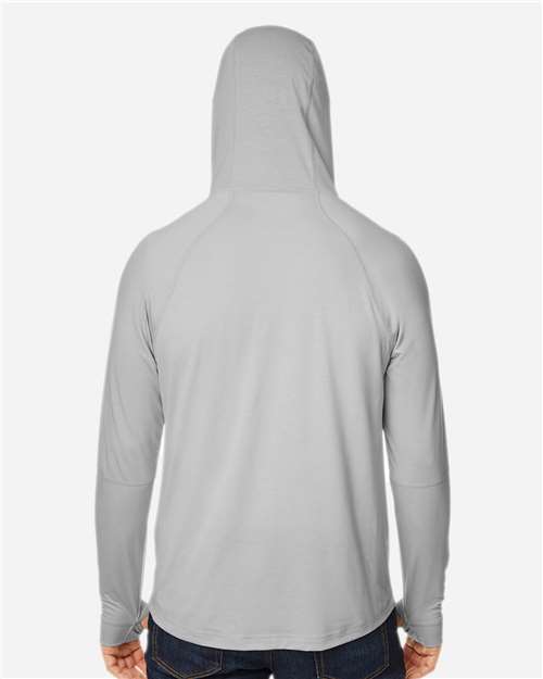 Unisex JAQ Stretch Performance Hooded Long Sleeve T-Shirt - Image 12