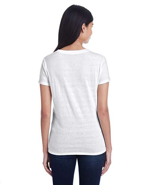 Women's Invisible Stripe V-Neck T-Shirt - Image 9