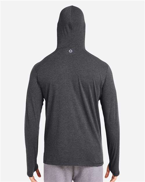 Men's Carrollton Lightweight Hooded Long Sleeve T-Shirt - Image 6