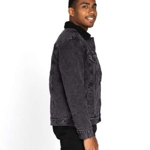 Unisex Sherpa-Lined Denim Jacket