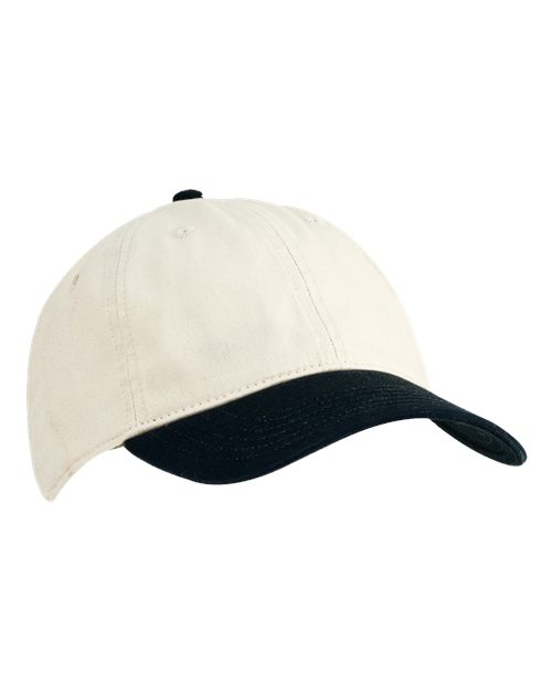 Eco Baseball Cap - Oyster/ Black - Image 3
