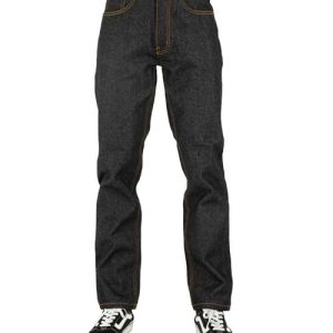 Men's Raw Denim Straight-Leg Jean Pants