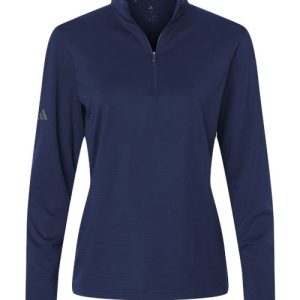 Women's Textured Stripe Quarter-Zip Pullover