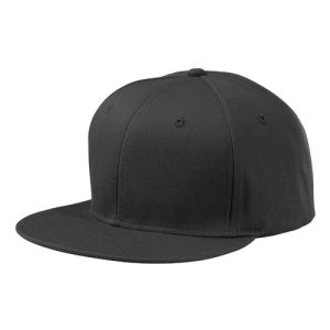 Flat Bill Cap - Black