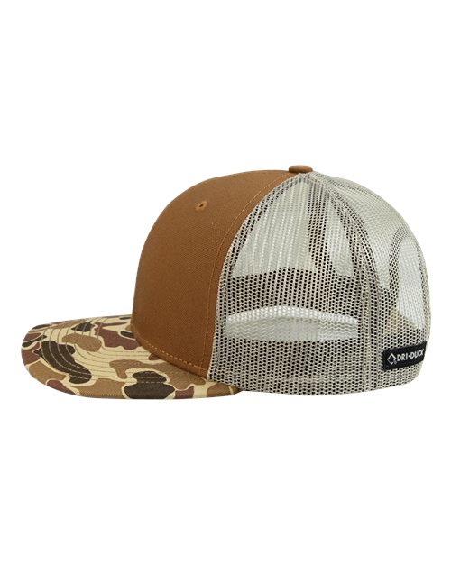 Ridge Trucker Cap - Saddle/ Duck Camo - Image 3