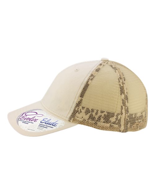 Women's Washed Mesh-Back Cap - Vanilla/ Longhorn/ Khaki - Image 4