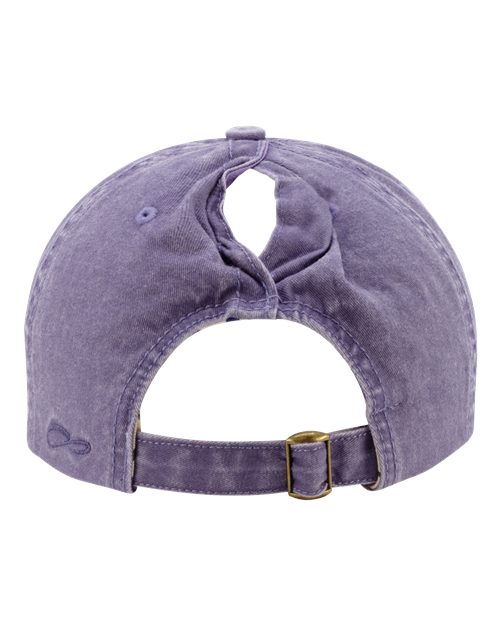 Women's Pigment-Dyed with Fashion Undervisor Cap - Violet/ Floral - Image 3