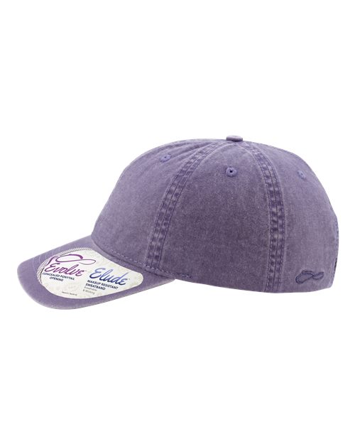 Women's Pigment-Dyed with Fashion Undervisor Cap - Violet/ Floral - Image 4