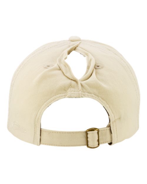Women's Pigment-Dyed with Fashion Undervisor Cap - Vanilla/ Longhorn - Image 3