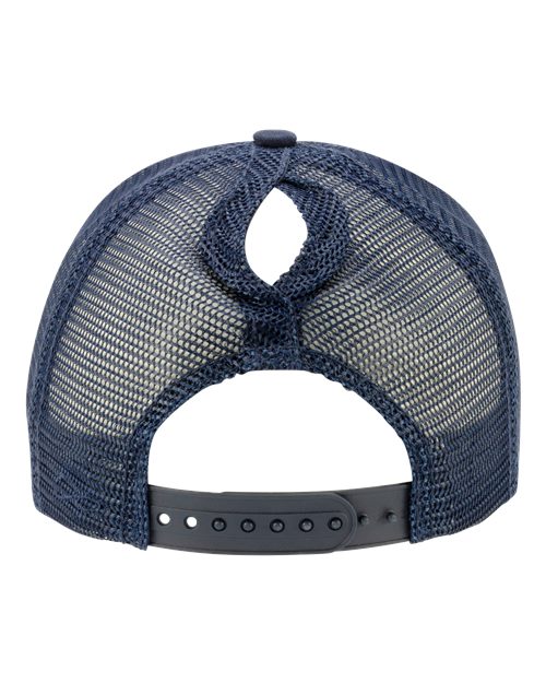 Women's Modern Trucker Cap - Dark Navy/ Navy - Image 3