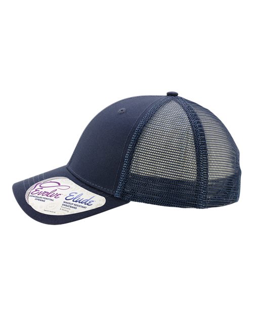 Women's Modern Trucker Cap - Dark Navy/ Navy - Image 4