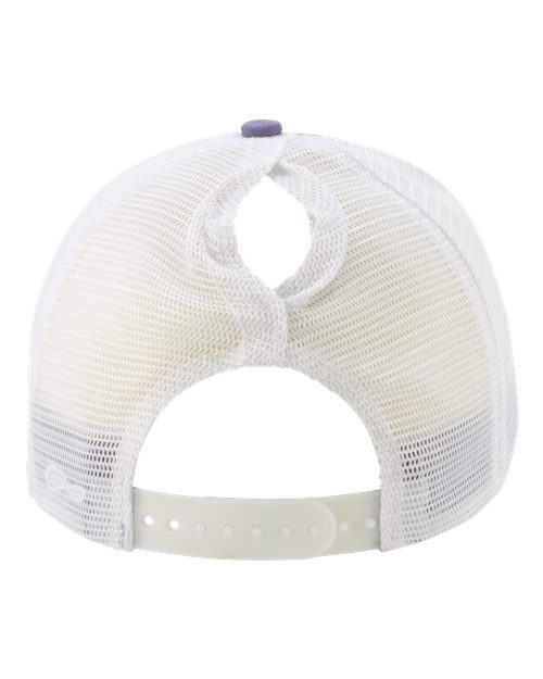 Women's Modern Trucker Cap - Violet/ White - Image 3