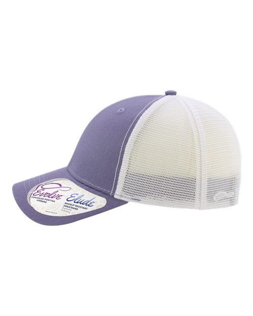 Women's Modern Trucker Cap - Violet/ White - Image 4
