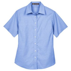 Women's Stain-Release Short Sleeve Oxford Shirt