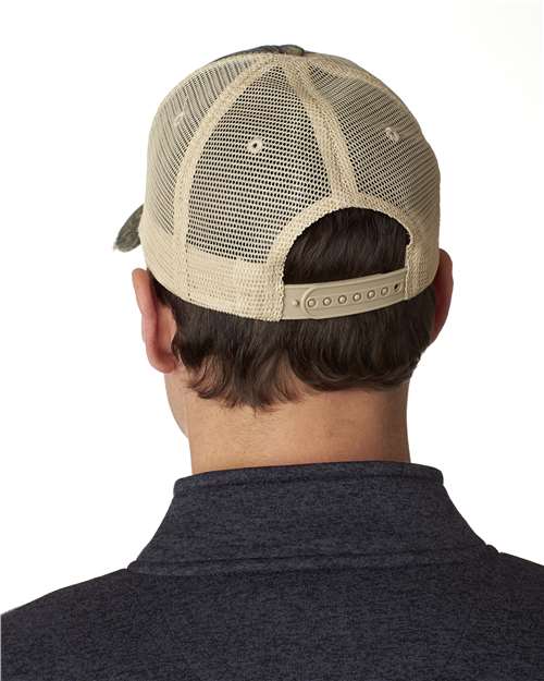 Ollie Distressed Cap - Hardwoods Camo/ Tan - Image 3