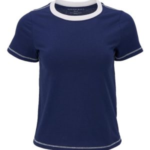 Women's Contrast Stitch Baby Tee