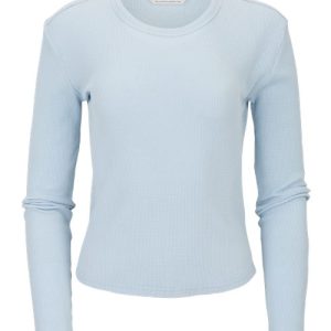 Women's Waffle Knit Baby Long Sleeve T-Shirt