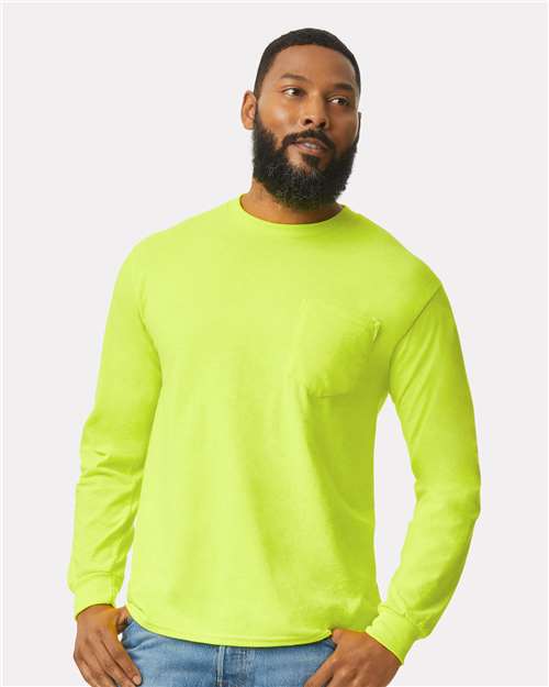 Unisex Ultra Cotton® Long Sleeve Pocket T-Shirt - Image 4