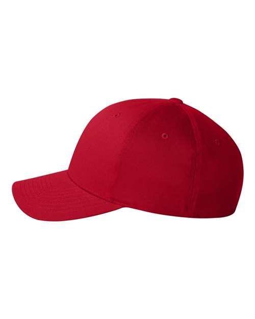 V-Flexfit® Cotton Twill Cap - Red - Image 2