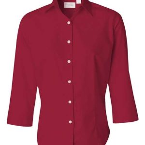 Women's Three-Quarter Sleeve Baby Twill Shirt