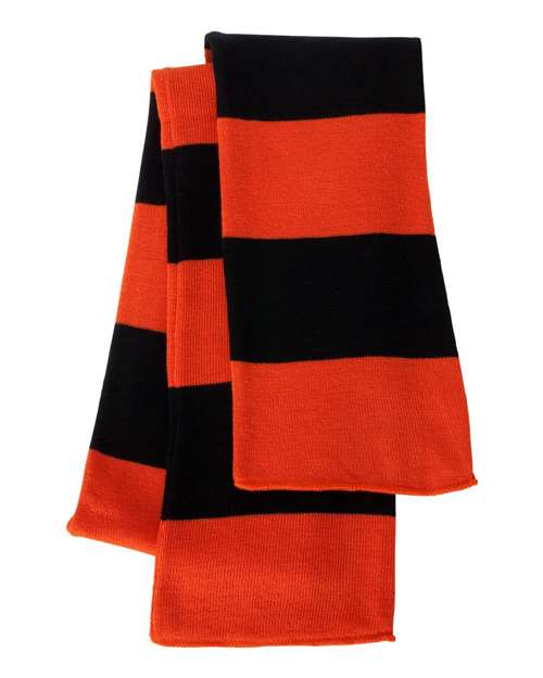 Rugby-Striped Knit Scarf - Image 17