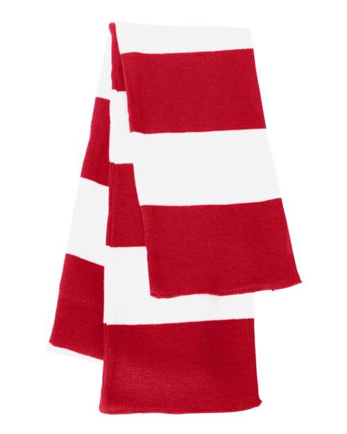 Rugby-Striped Knit Scarf - Image 22