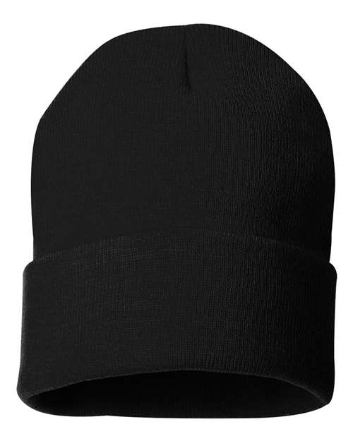 12" Solid Cuffed Beanie - Image 2