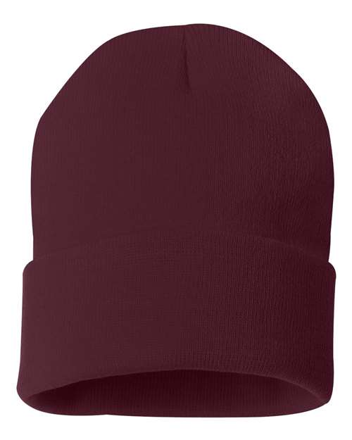 12" Solid Cuffed Beanie - Image 46