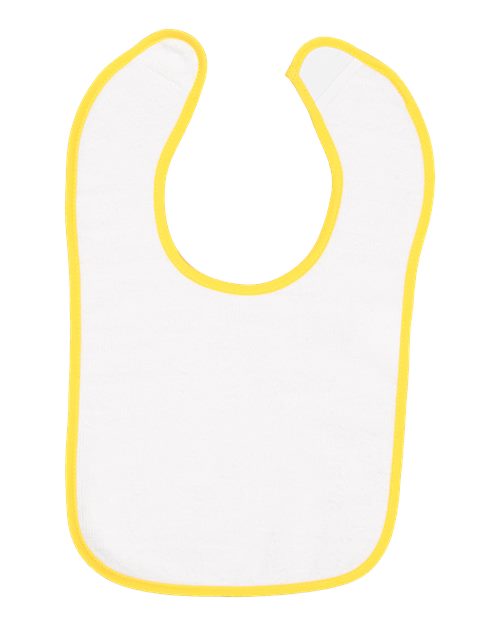 Infant Contrast Trim Terry Bib - Image 2