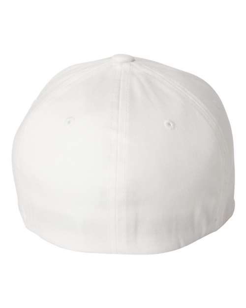 V-Flexfit® Cotton Twill Cap - White - Image 2