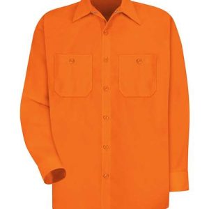 Men's Enhanced Visibility Long Sleeve Work Shirt