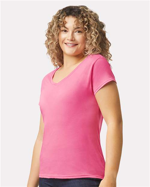 Women's Softstyle® V-Neck T-Shirt - Image 5