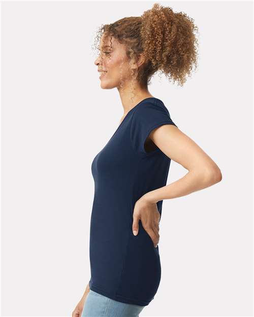 Women's Softstyle® V-Neck T-Shirt - Image 23