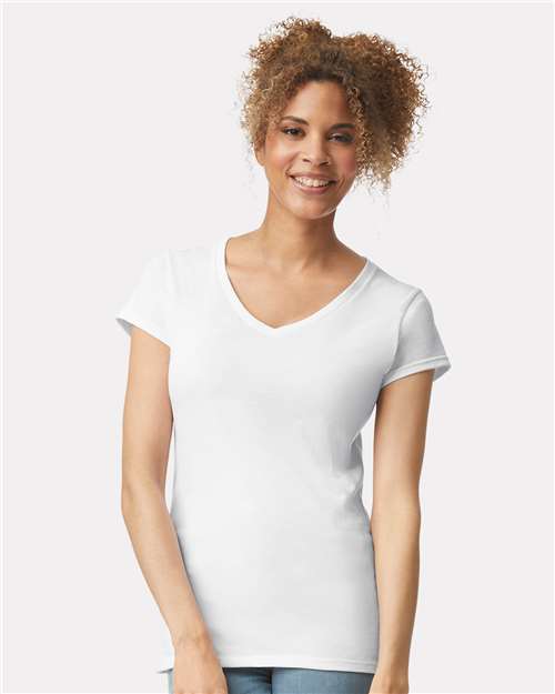Women's Softstyle® V-Neck T-Shirt - Image 37