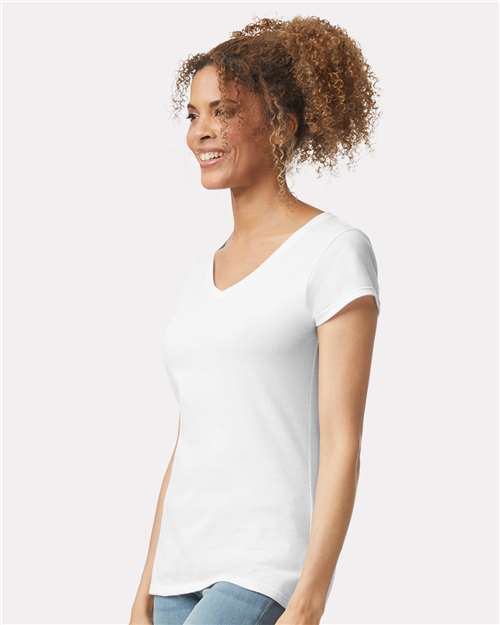 Women's Softstyle® V-Neck T-Shirt - Image 38