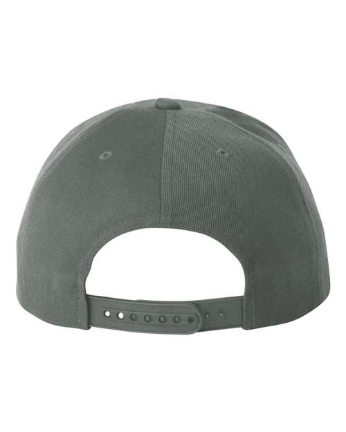 Premium Flat Bill Snapback Cap - Dark Grey - Image 2