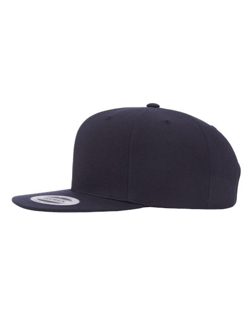 Premium Flat Bill Snapback Cap - Dark Navy - Image 3