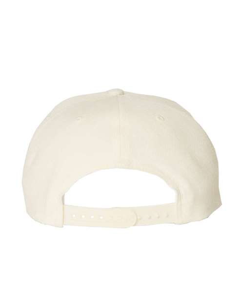 Premium Flat Bill Snapback Cap - Natural - Image 2