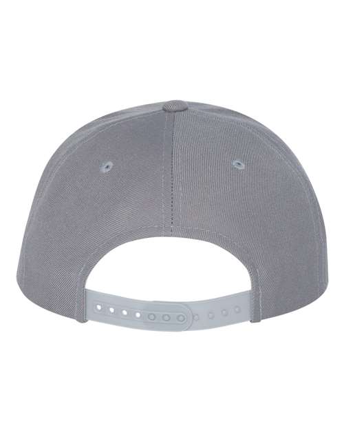 Premium Flat Bill Snapback Cap - Silver - Image 2